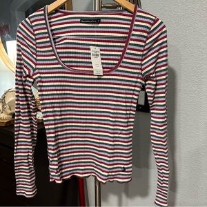 Abercrombie & Fitch Striped Shirt Medium